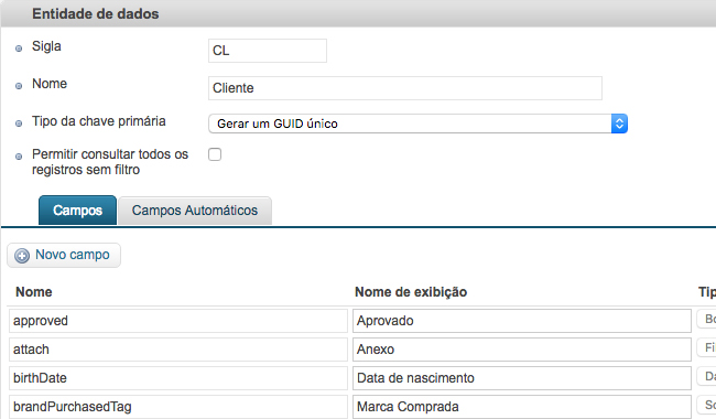 Data Entity's attributes from VTEX Master Data